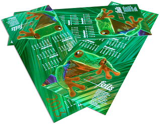 Case Study: Custom Hologram Tree Frog Calendar Design and Production